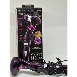 Conair CD204 Infiniti Pro by Secret Wave 360° Rotation Purple Styler Used In Box